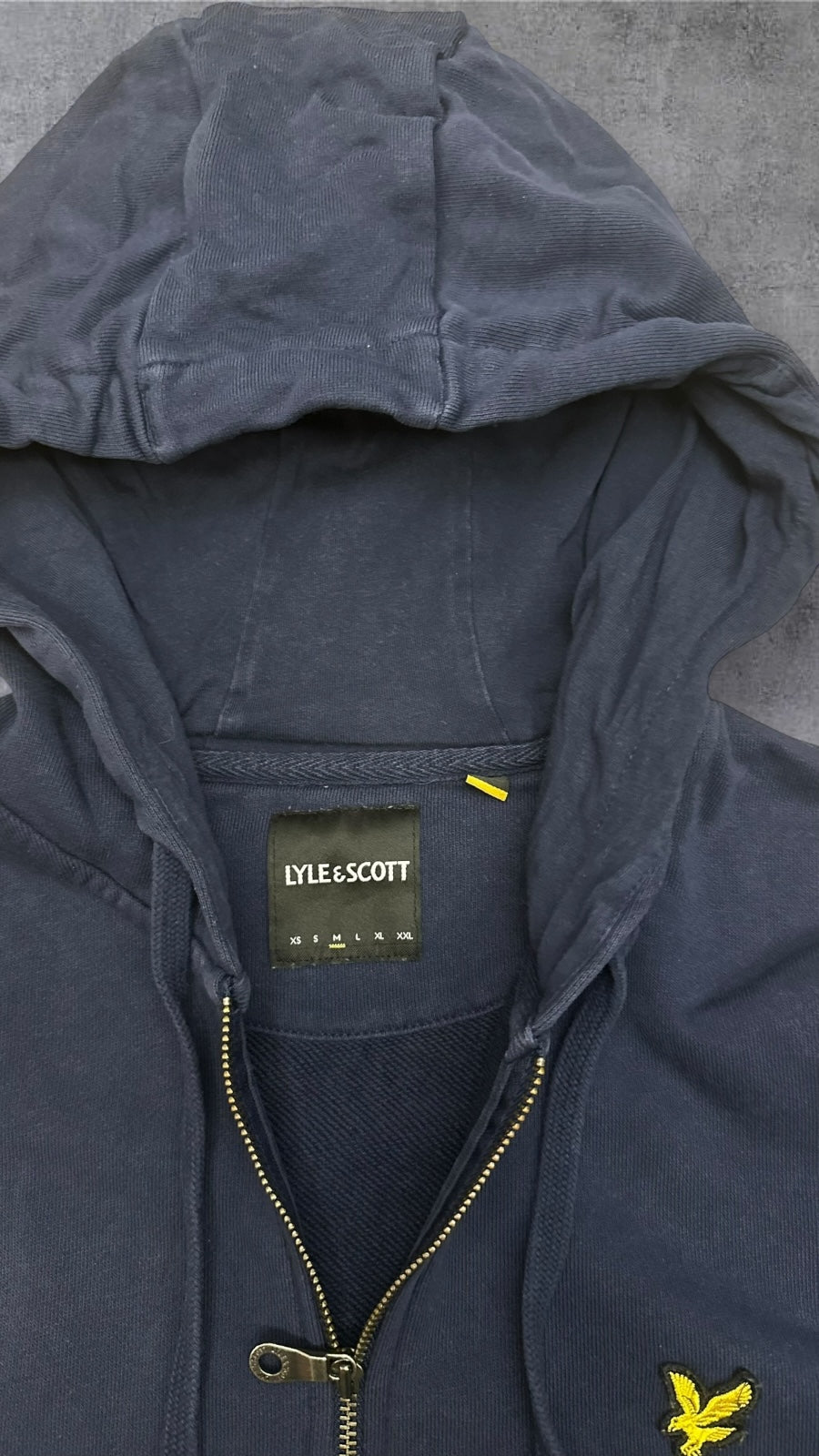 Lyle & Scott Zip Hoodie Navy Blau M