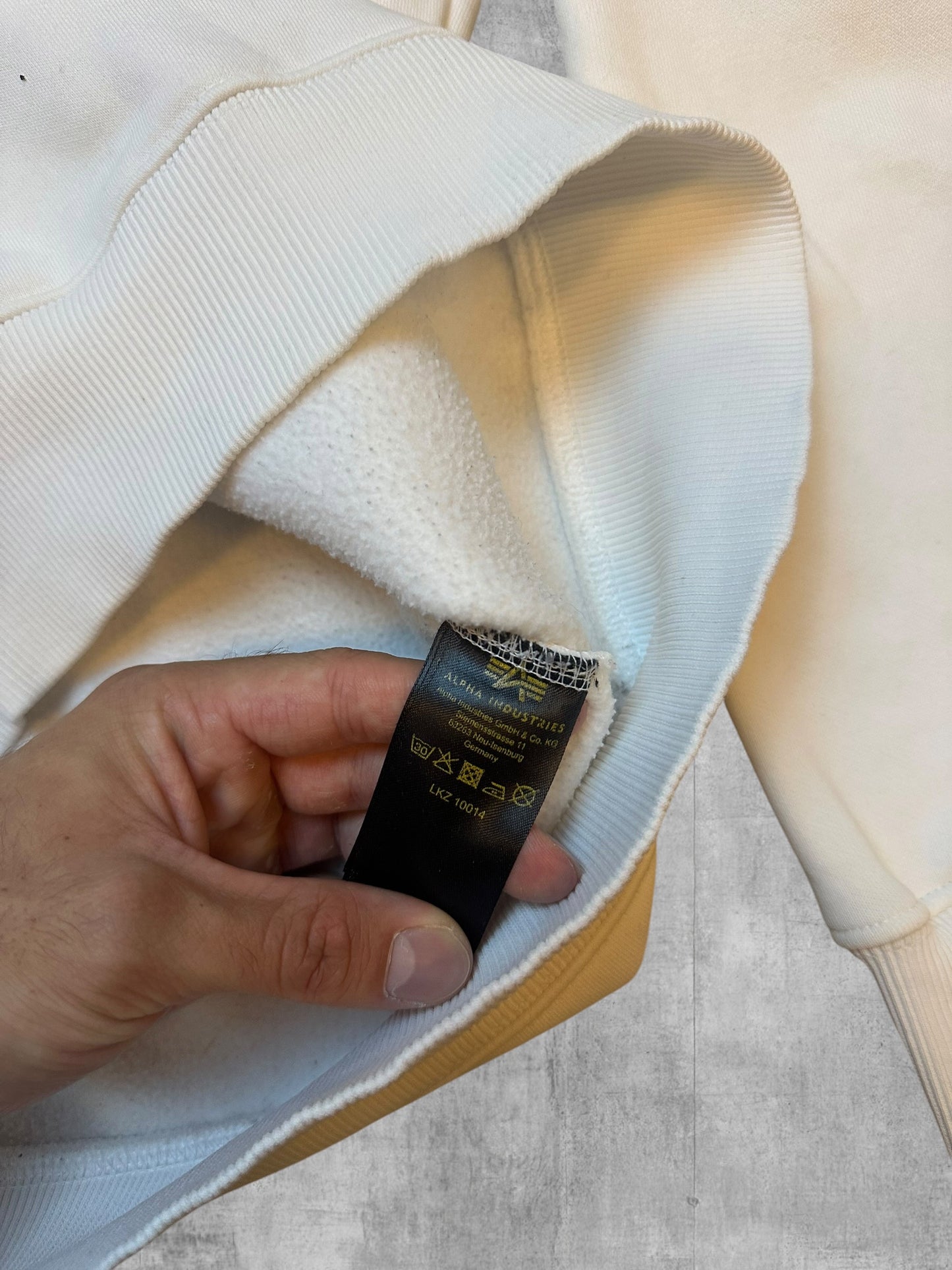 Alpha Industries Sweatshirt Weiß M