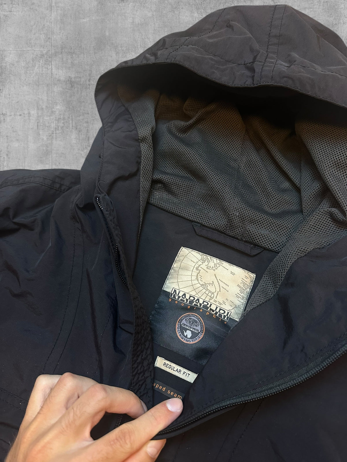 Napapijri Windbreaker Regenjacke Schwarz 3XL