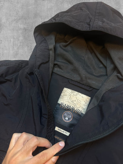 Napapijri Windbreaker Regenjacke Schwarz 3XL