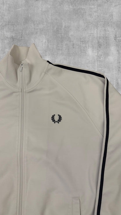 Fred Perry x Citroen Vintage Trainingsjacke Taped Weiß Schwarz L