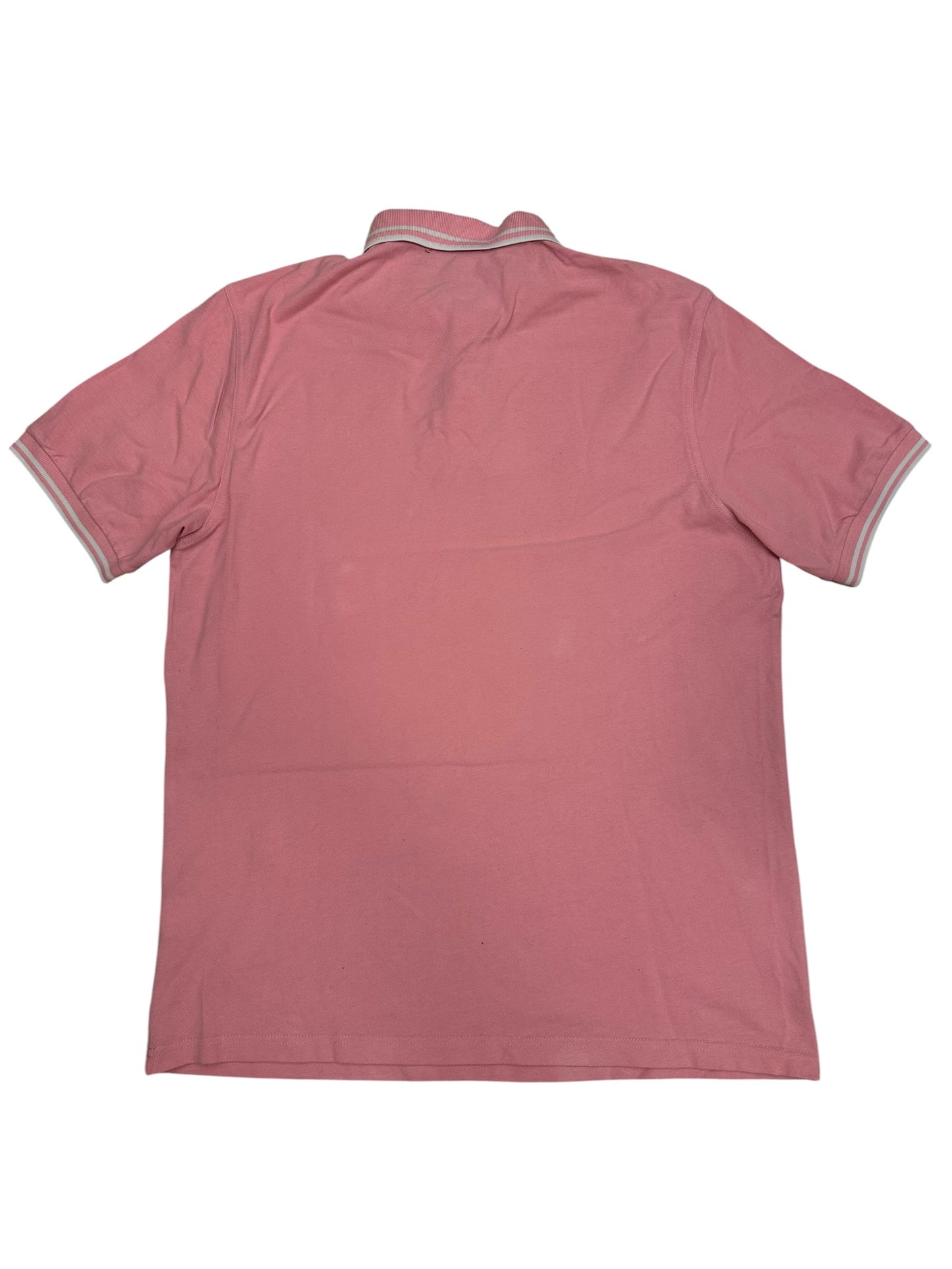 Fred Perry Polo Shirt Rosa Weiß XL Slim Fit