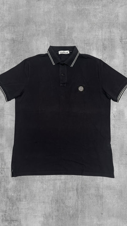 Stone Island Polo Shirt Schwarz XL Slim Fit