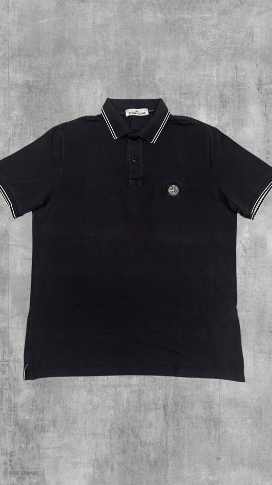Stone Island Polo Shirt Schwarz XL Slim Fit