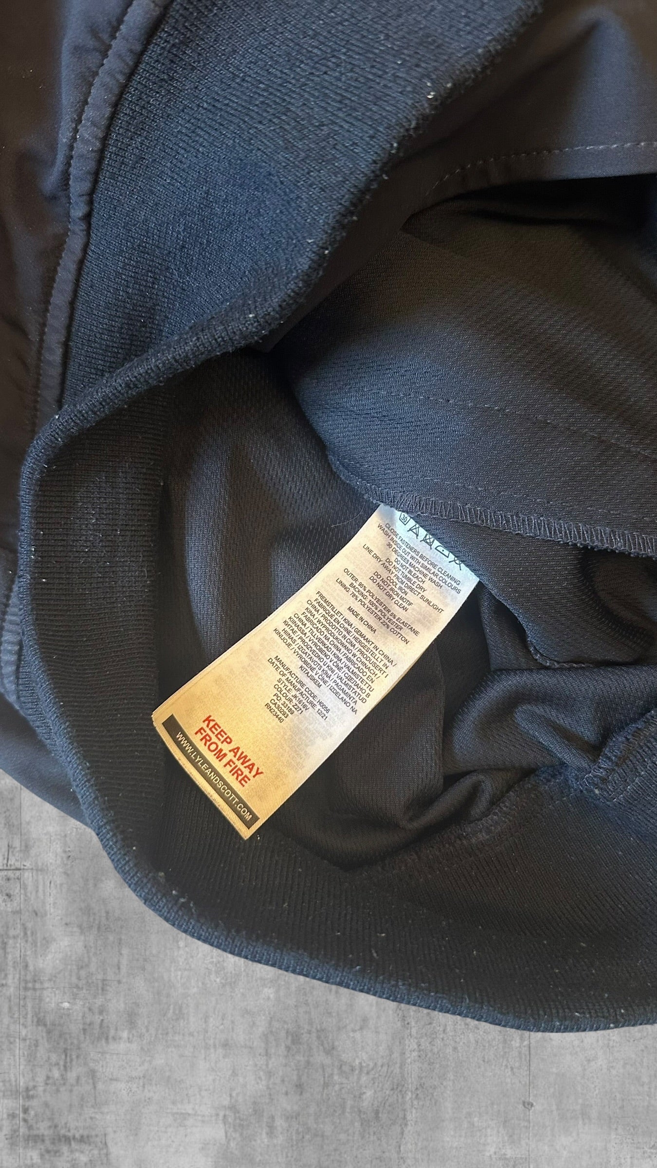 Lyle & Scott Softshelljacke Regenjacke Navy Blau XS