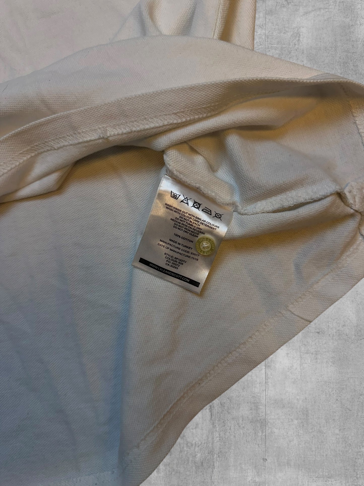 Lyle & Scott Polo Shirt Weiß XXL