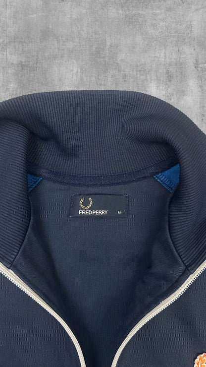 Fred Perry Vintage Trainingsjacke Taped Navy Blau M