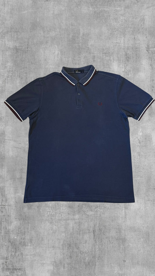 Fred Perry Polo Hemd Shirt Navy Blau L