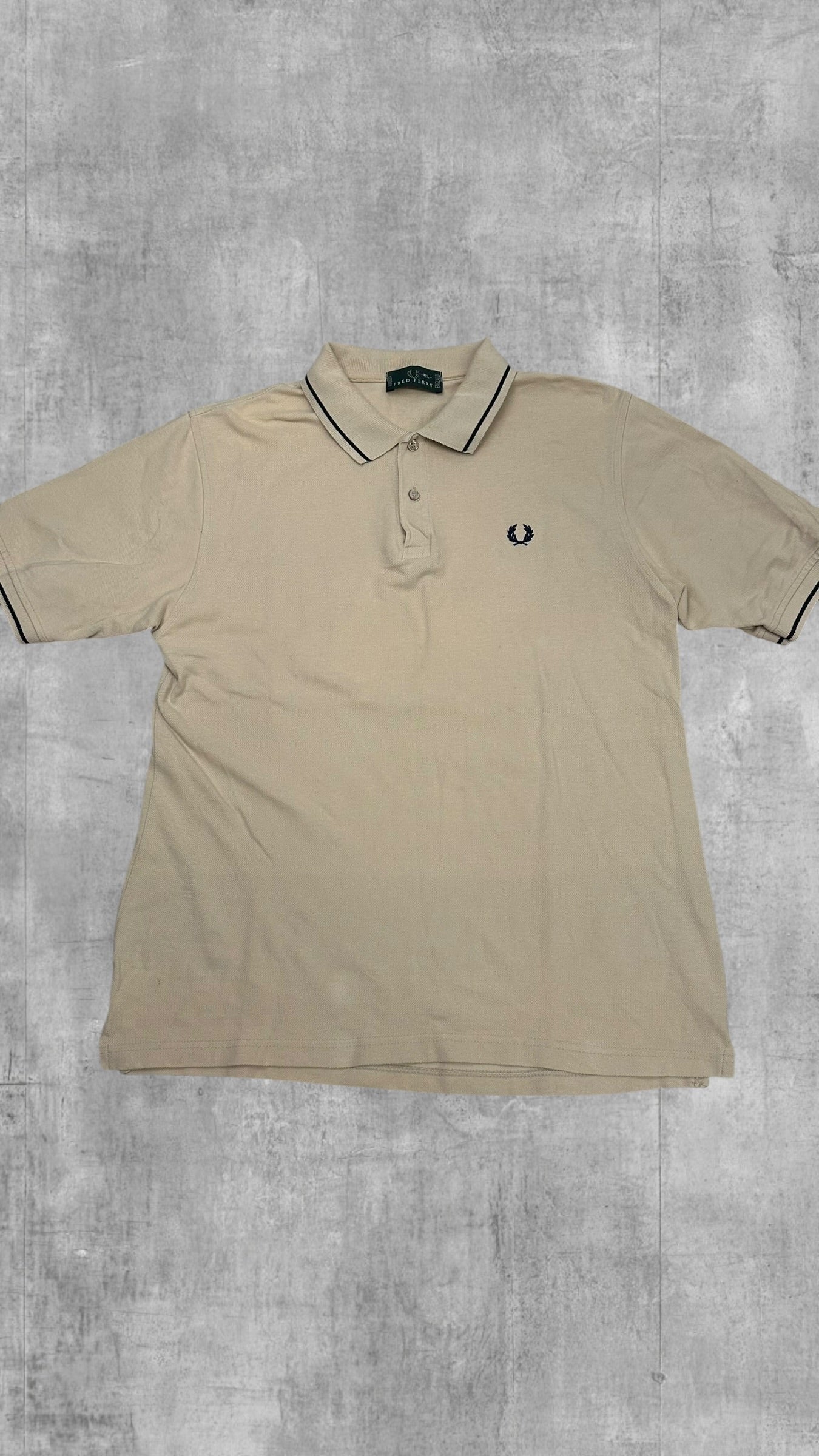 Fred Perry Vintage Polo Shirt Beige XXL