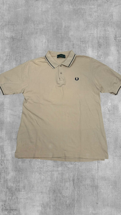 Fred Perry Vintage Polo Shirt Beige XXL