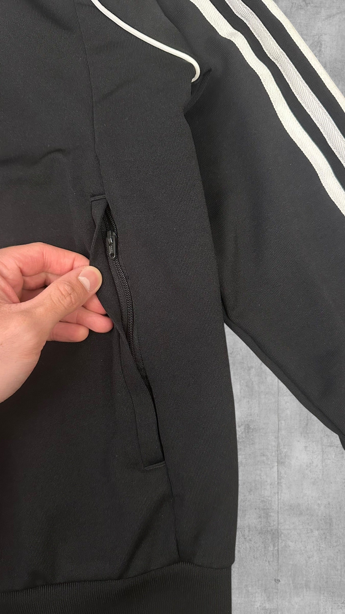 Adidas Firebird Trainingsjacke Schwarz Weiß S