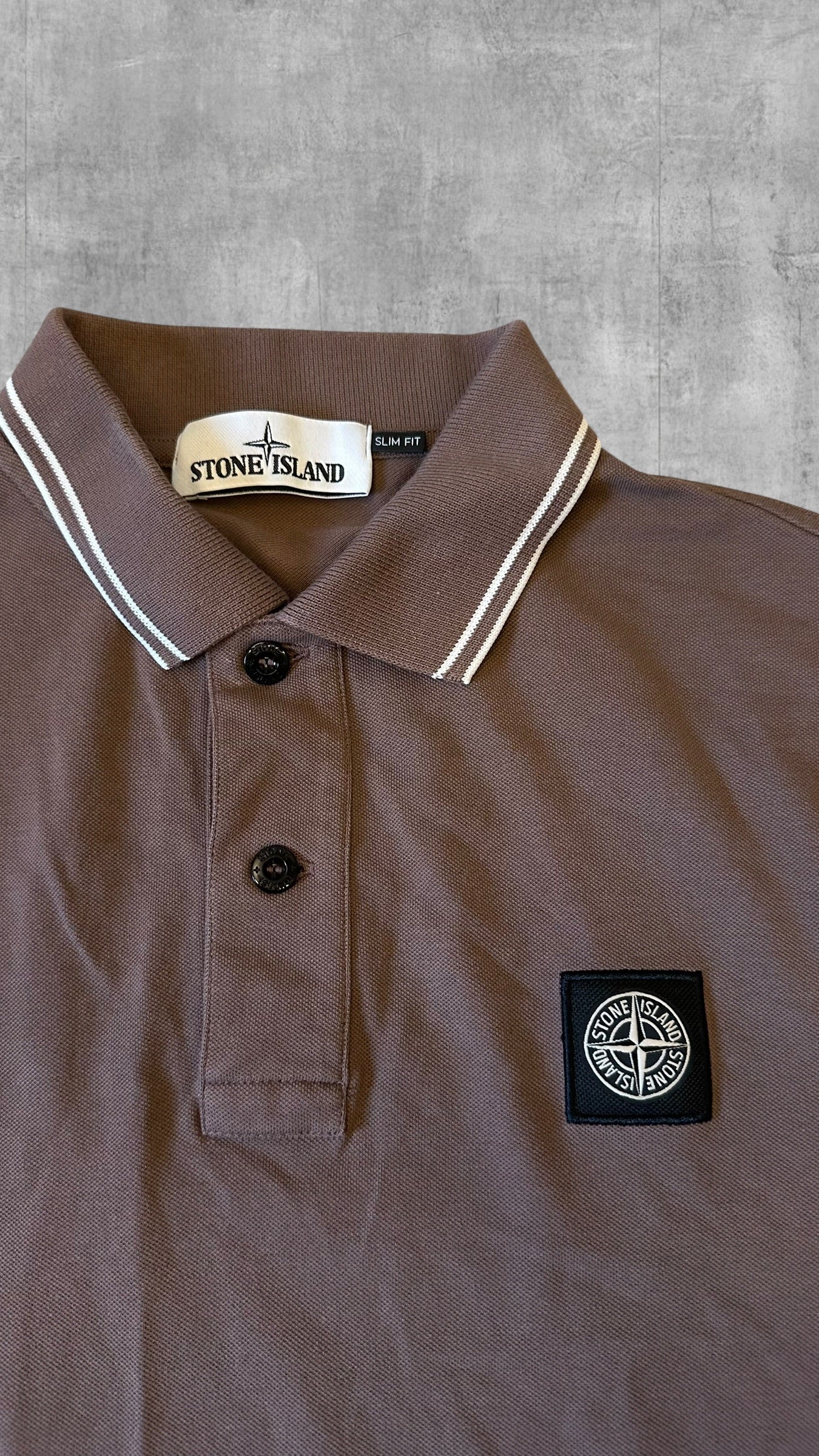 Stone Island Polo Shirt Braun S