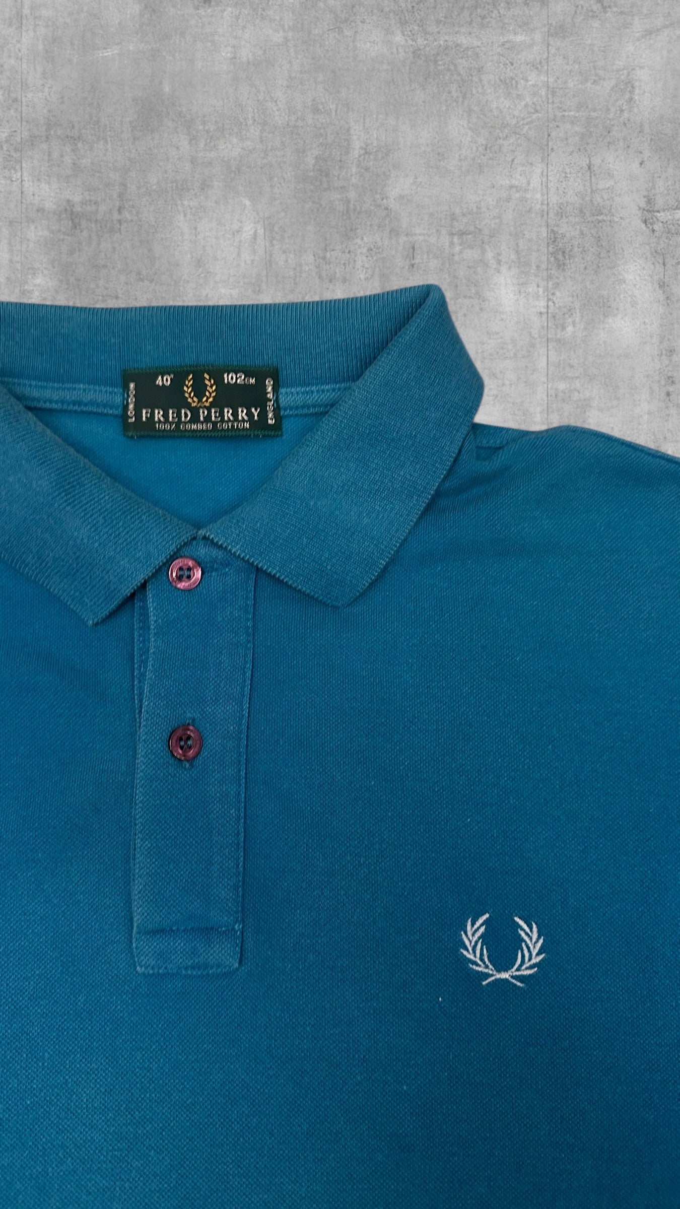 Fred Perry Polo Shirt Türkis M