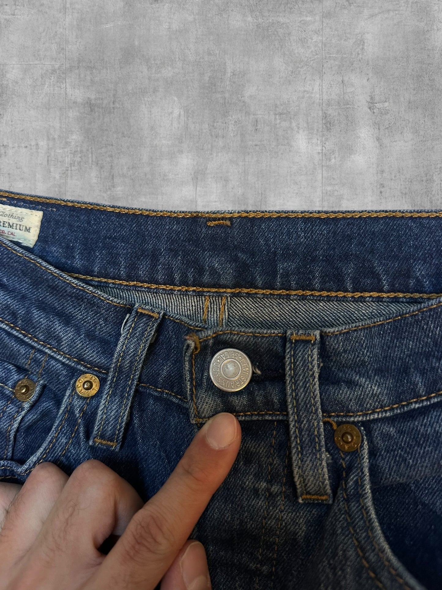 Levi’s Jeans 501 washed Blue S