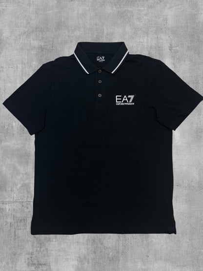Emprio Armani Poloshirt Schwarz Weiß L