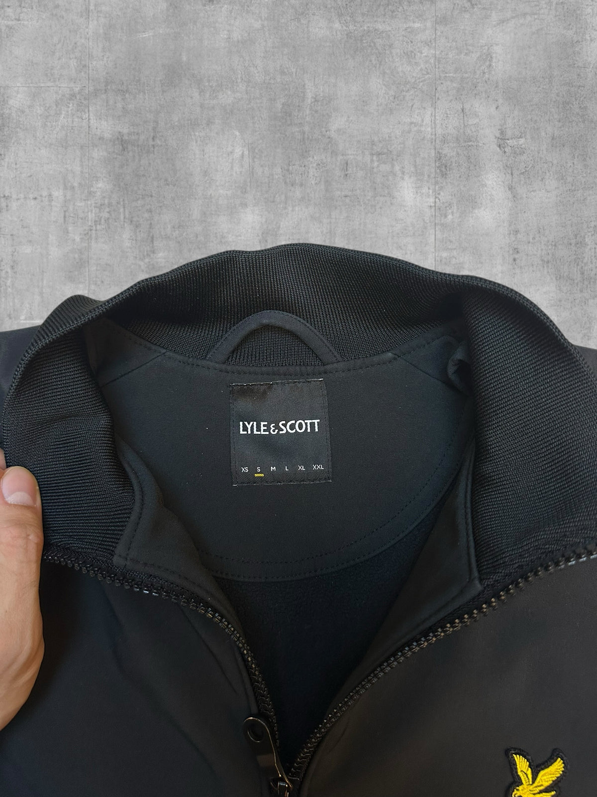 Lyle & Scott Giacca softshell Giacca impermeabile Nero S