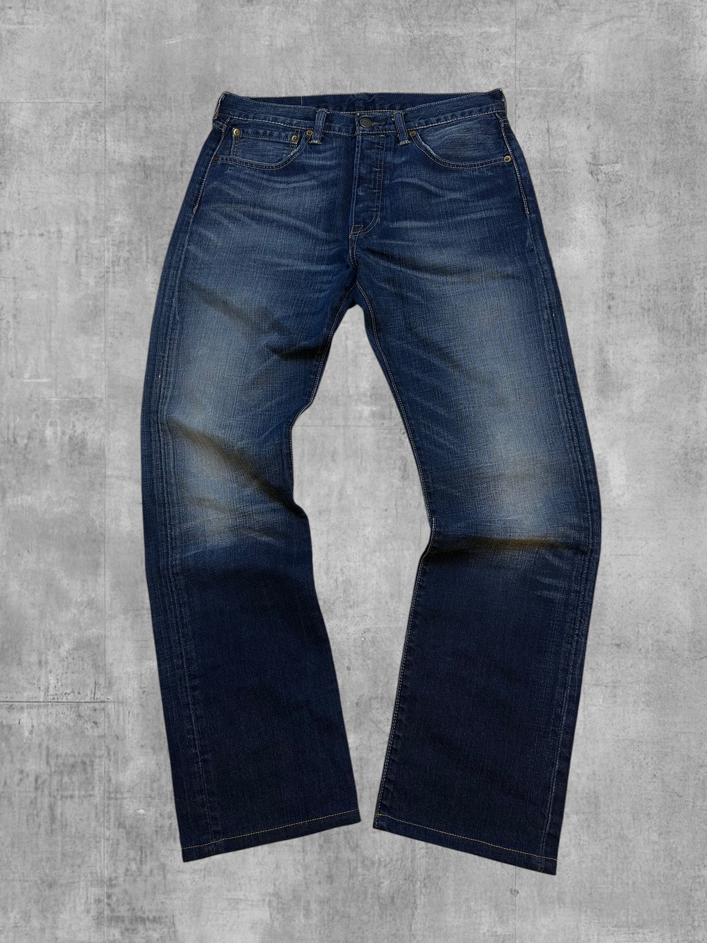 Levi's 501 Jeans Dunkelblau W31 L30 gekürzt