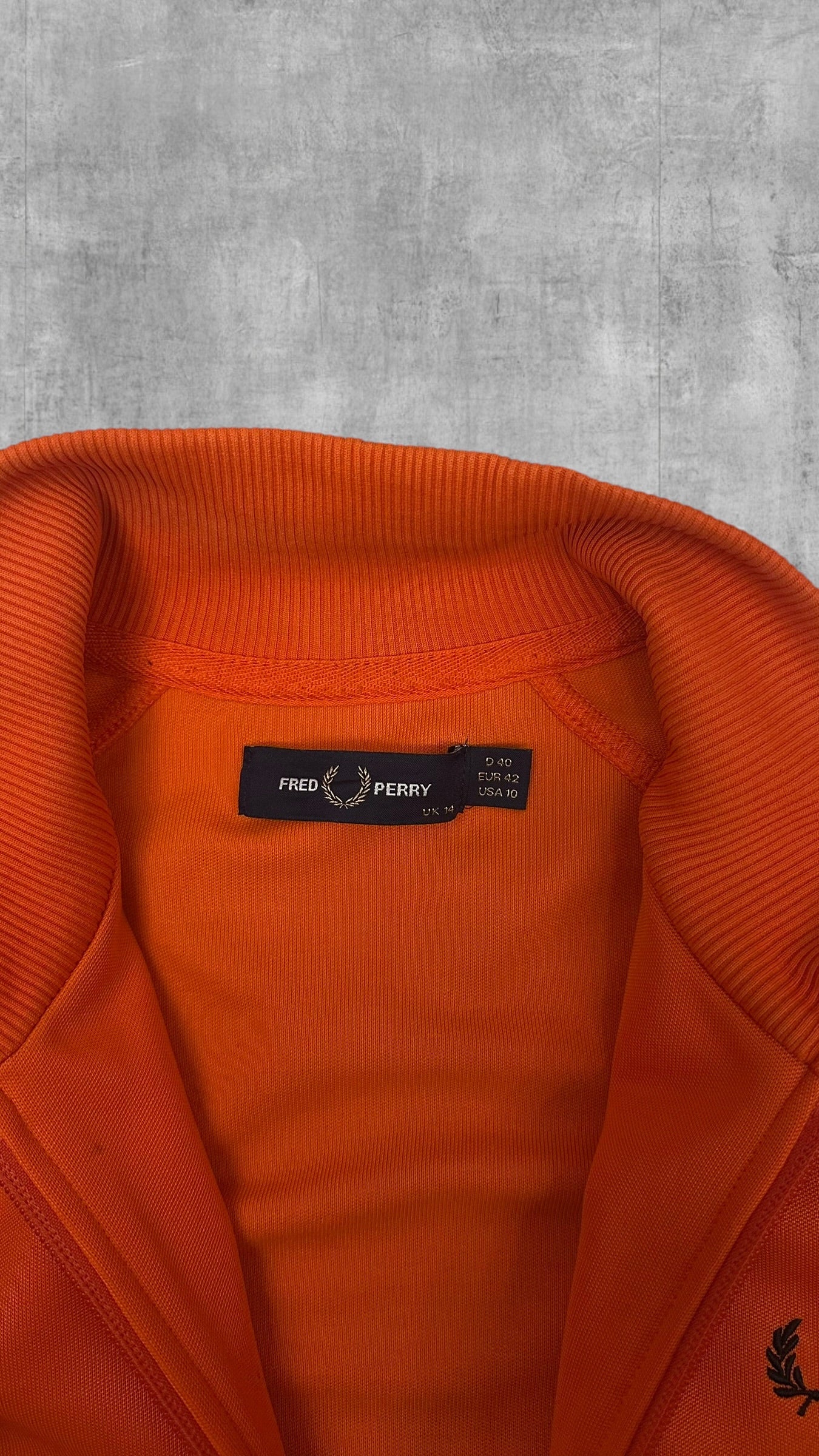 Fred Perry Trainingsjacke Taped Orange S - M