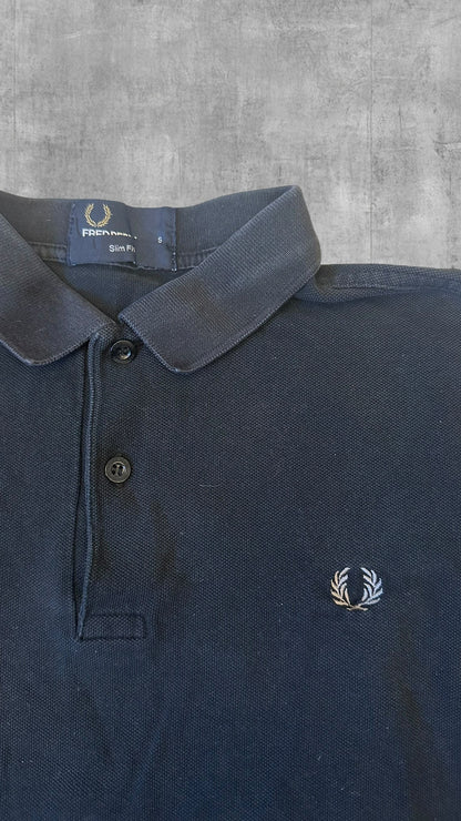 Fred Perry Polo Shirt Schwarz S Slim Fit