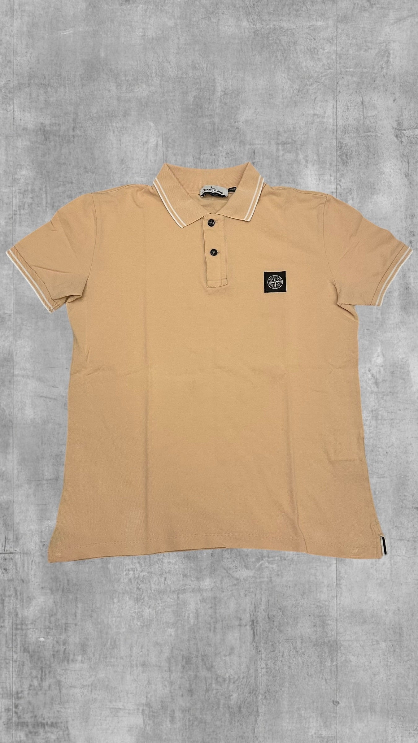 Stone Island Polo Shirt Beige L