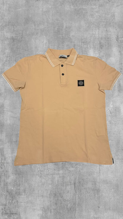Stone Island Polo Shirt Beige L
