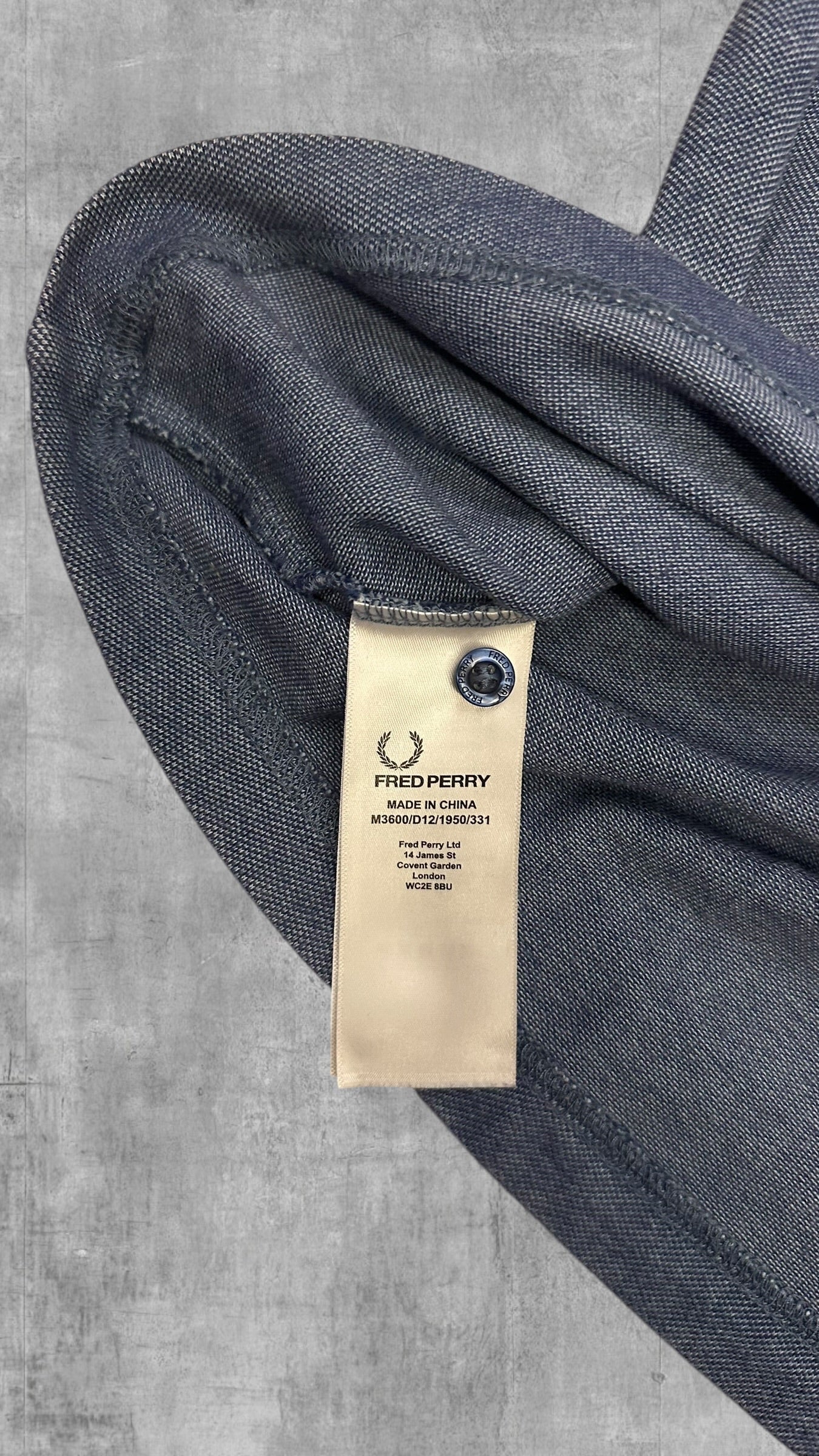 Fred Perry Polo Shirt Türkis Schwarz S