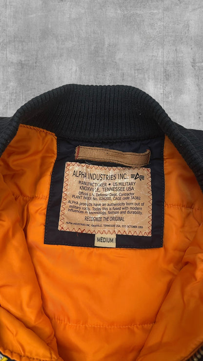 Alpha Industries Bomberjacke Navy Blau M
