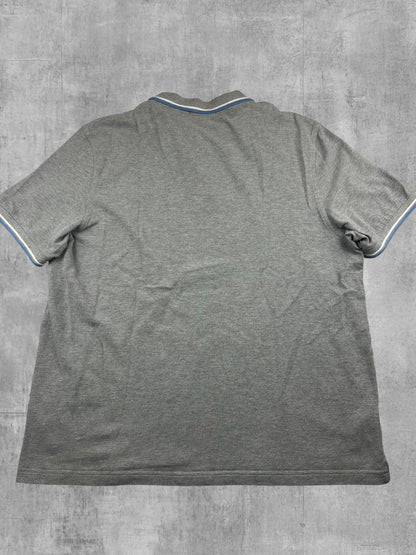 Fred Perry Polo Shirt Hellgrau Türkis Weiß 3XL
