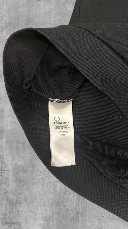 Fred Perry Sweatshirt Schwarz Weiß L