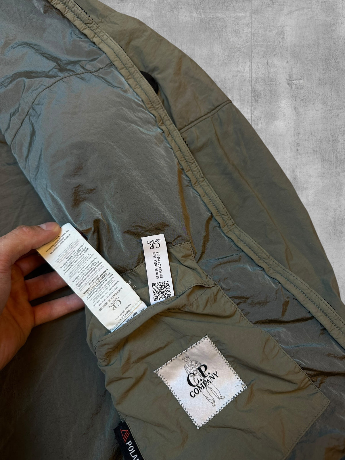 C.P. Company Polartec Bomberjacke Regenjacke Windbreaker Khaki L