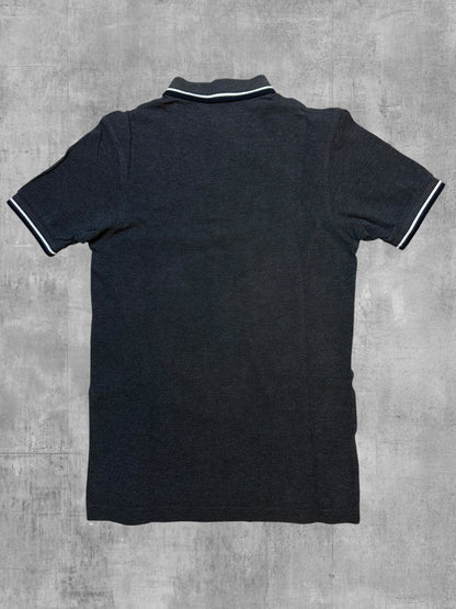 Fred Perry Polo Shirt Grau Schwarz Weiß XS Slim Fit