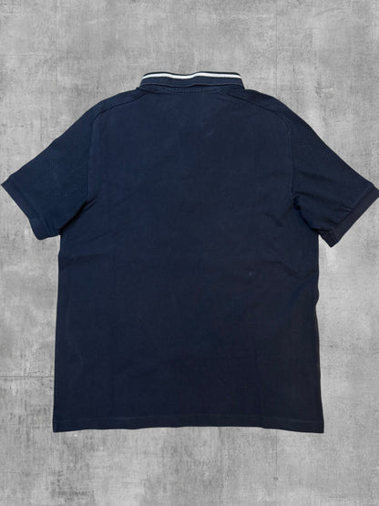 Fred Perry Polo Shirt Schwarzblau Weiß M
