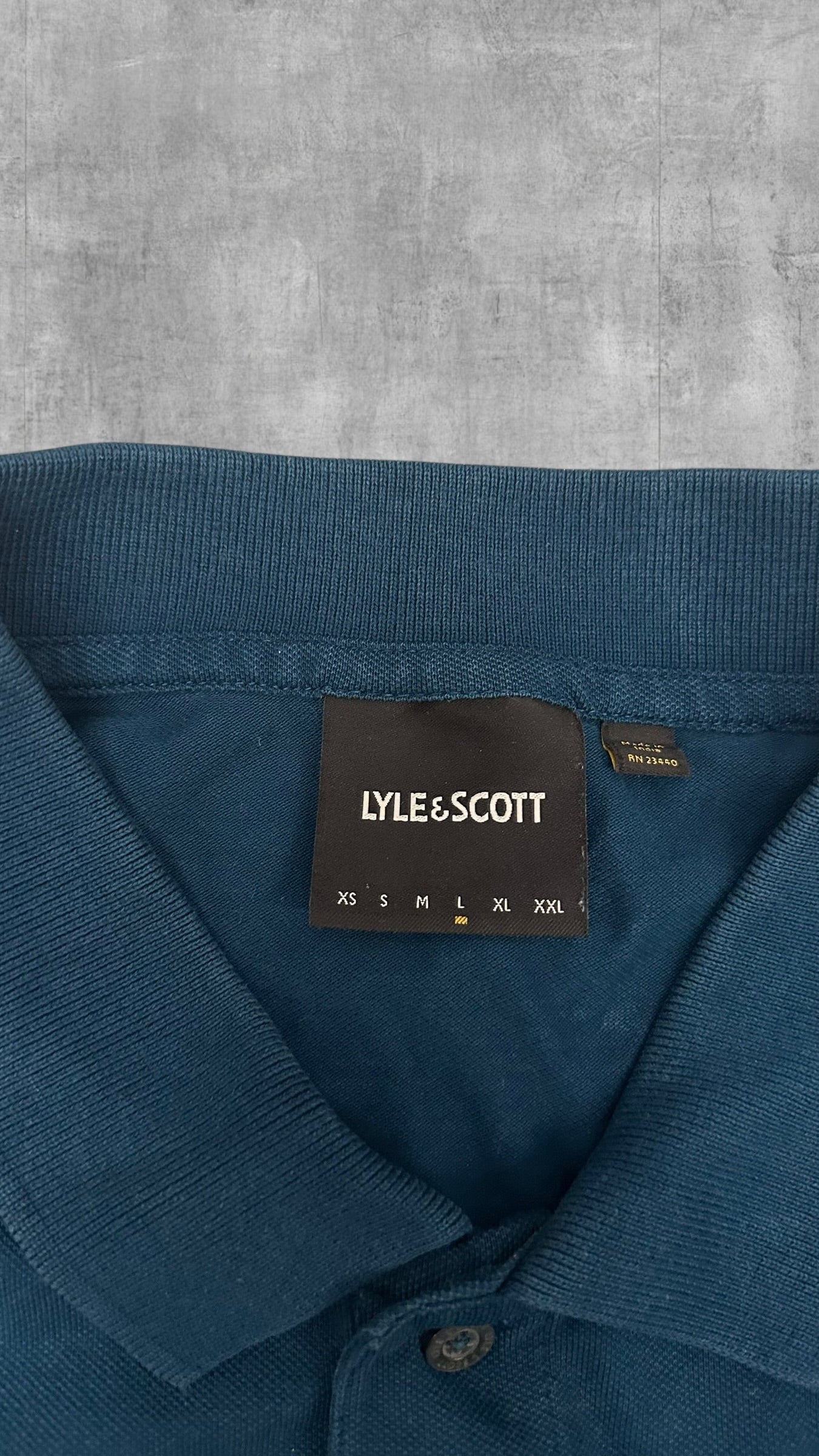 Lyle & Scott Polo Shirt Türkis Blau L