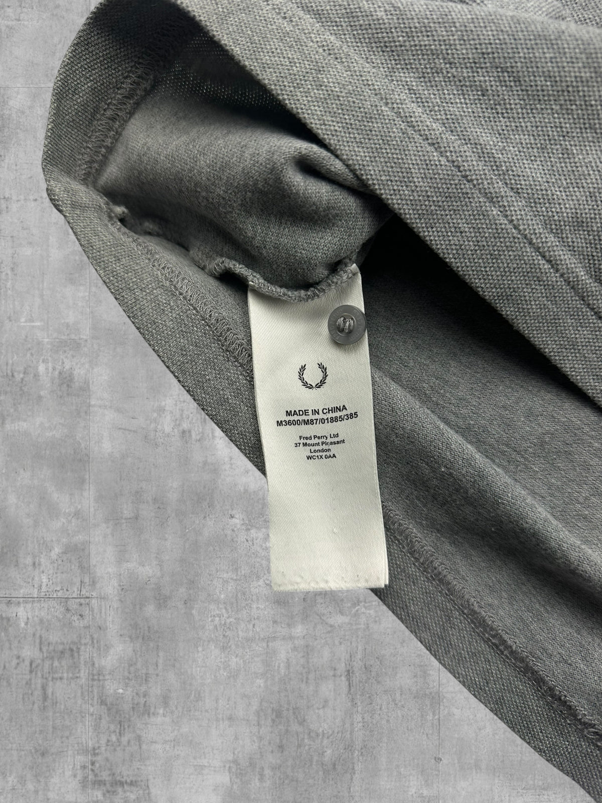 Fred Perry Polo Shirt Hellgrau Türkis Weiß 3XL