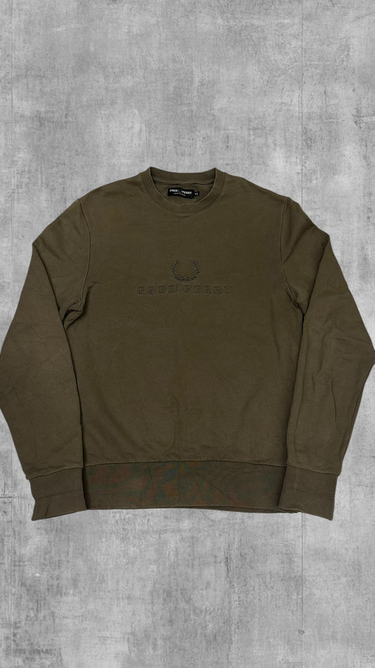Fred Perry Vintage Sweatshirt Khaki XS