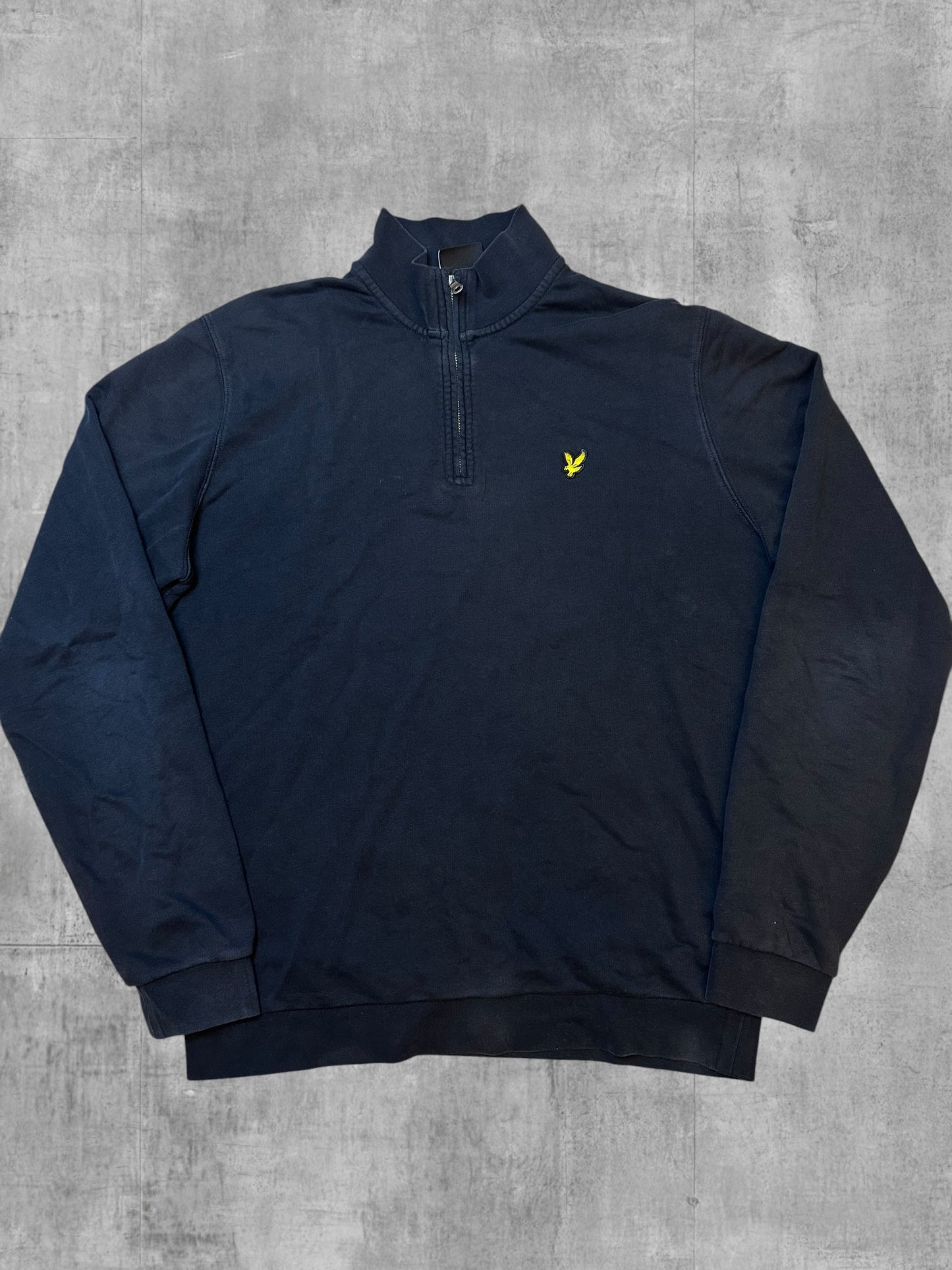 Lyle & Scott Half / Quarter Zip Pullover Schwarz L