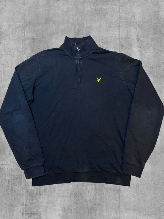 Lyle & Scott Half / Quarter Zip Pullover Schwarz L