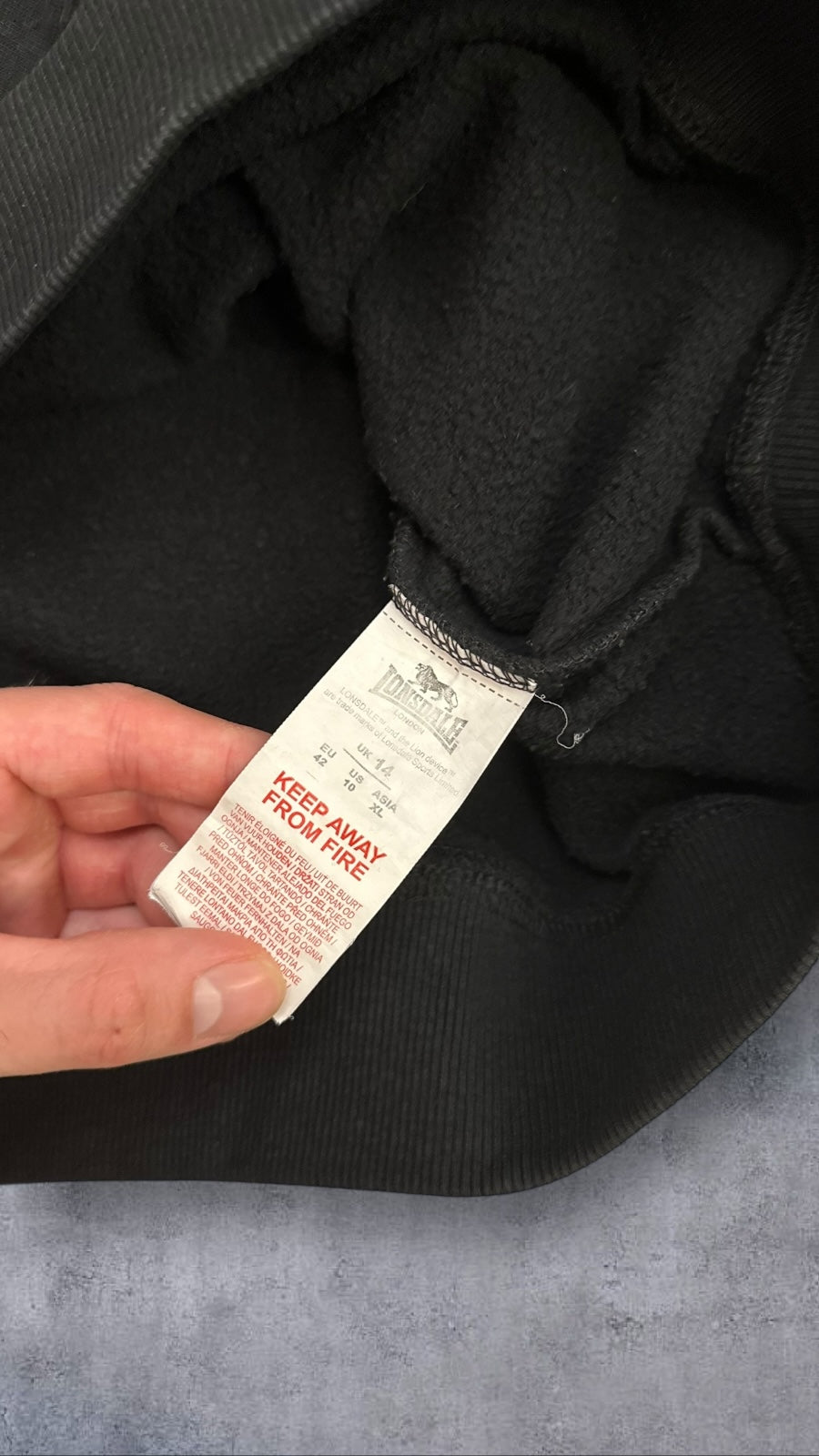 Londsdale London Sweatshirt Schwarz Damen XL