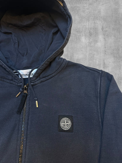 Stone Island Vintage Zip Jacke Schwarzblau S
