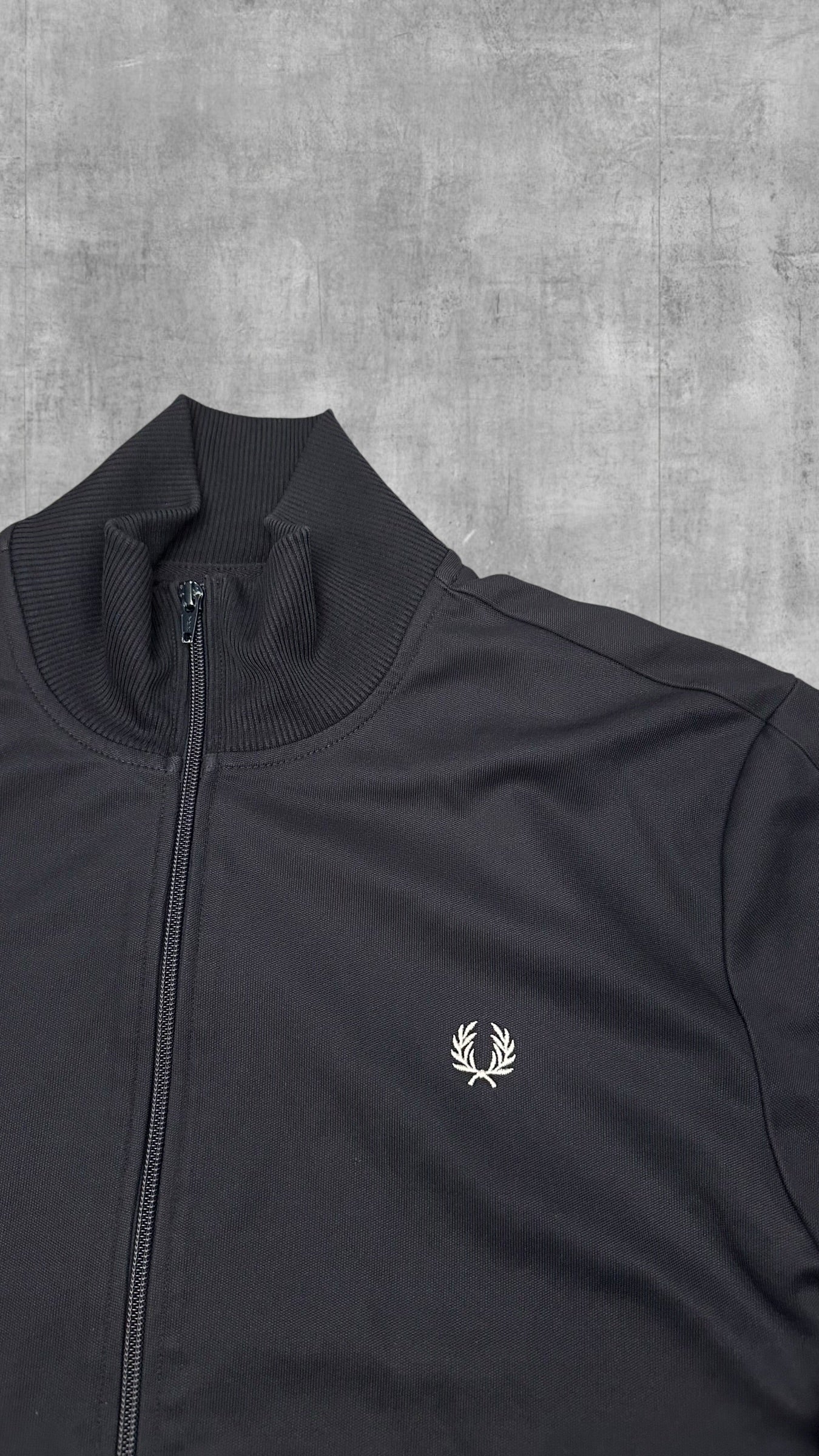 Fred Perry Trainingsjacke Zip Jacke Schwarz XL