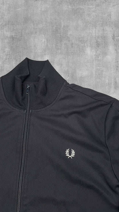 Fred Perry Trainingsjacke Zip Jacke Schwarz XL