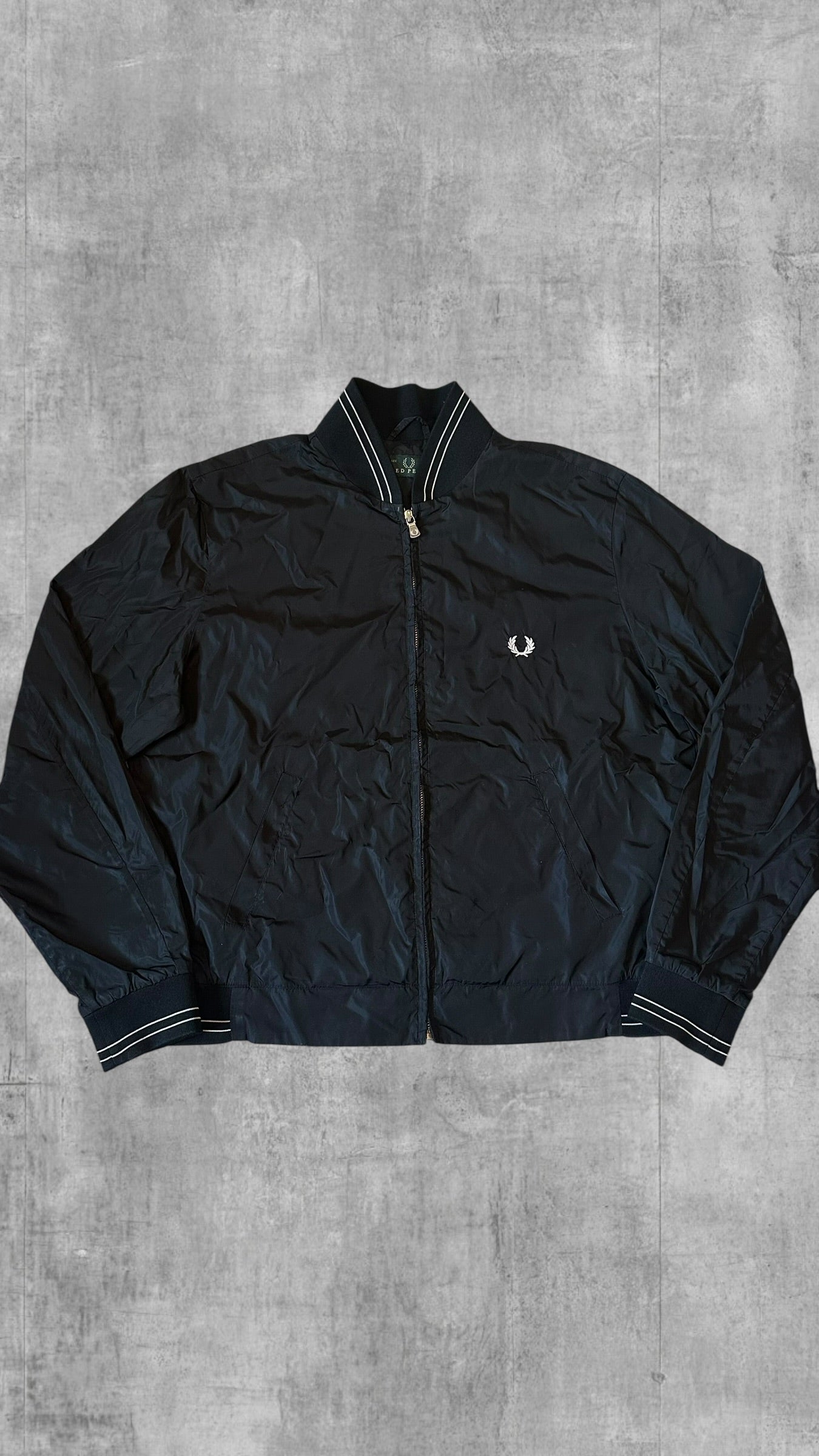 Fred Perry Windbreaker Regenjacke Schwarz M