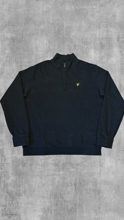 Lyle & Scott Half Zip Pullover Schwarz XL