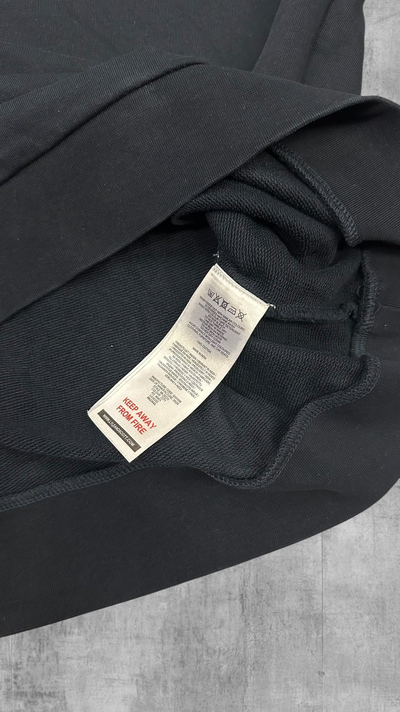Lyle & Scott Half Zip Pullover Schwarz XXL