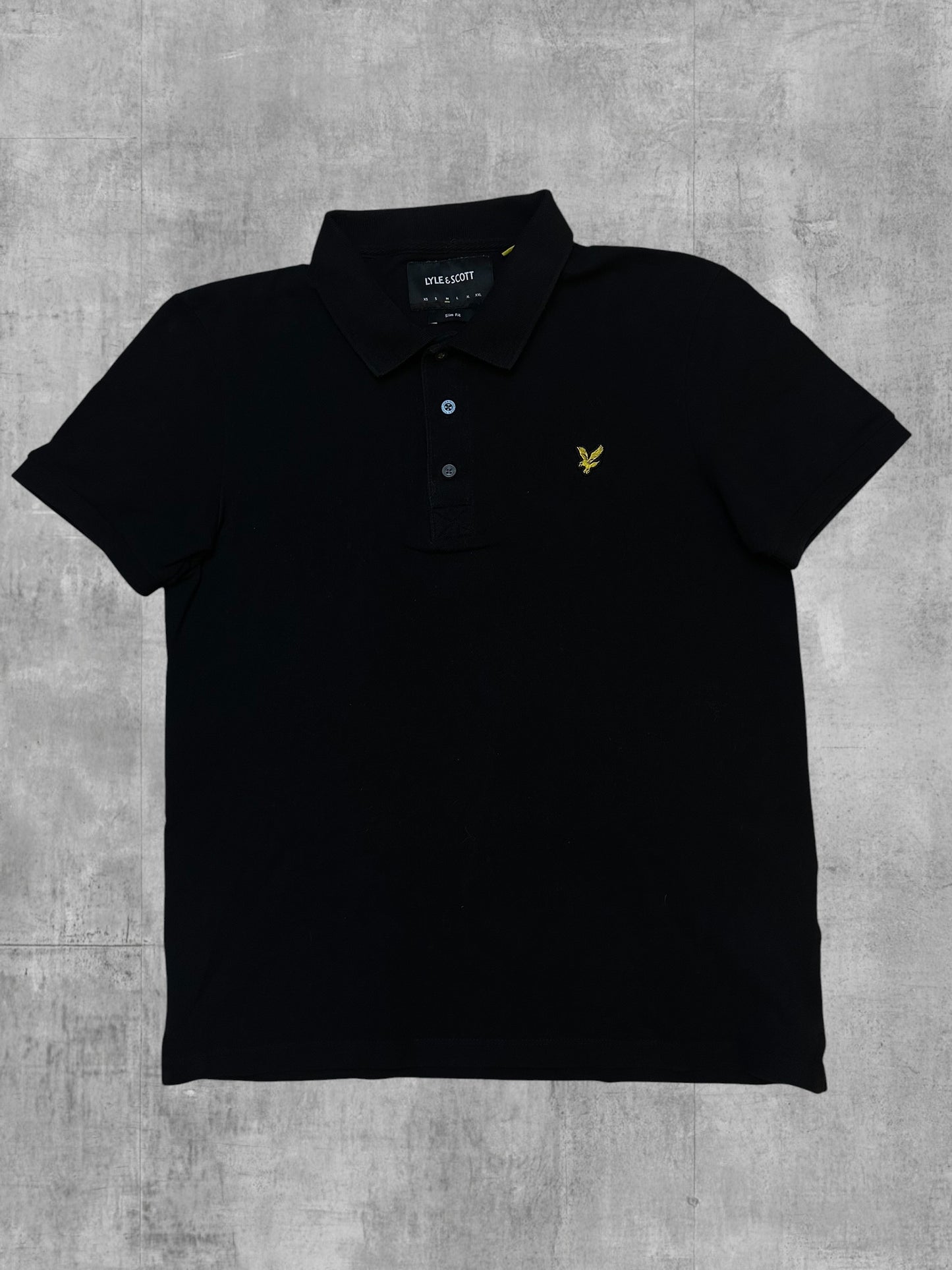 Lyle & Scott Polo Shirt Schwarz M Slim Fit