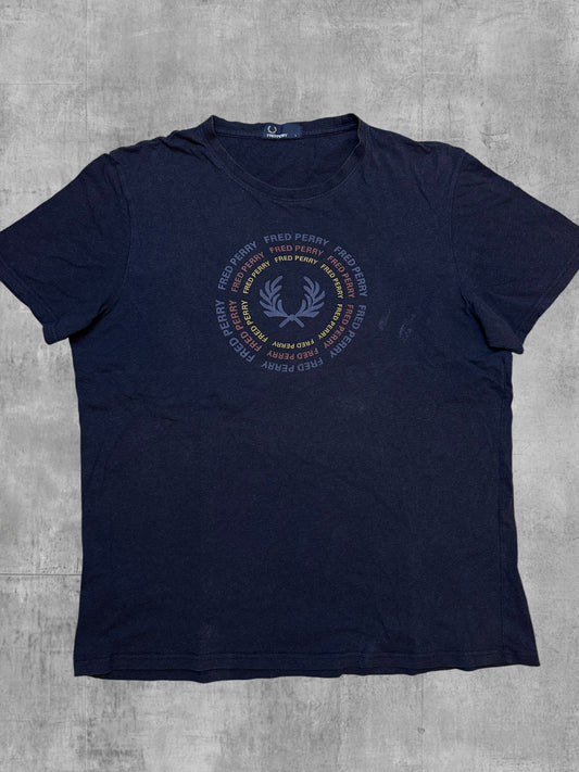 Fred Perry T-Shirt Navy Blau L