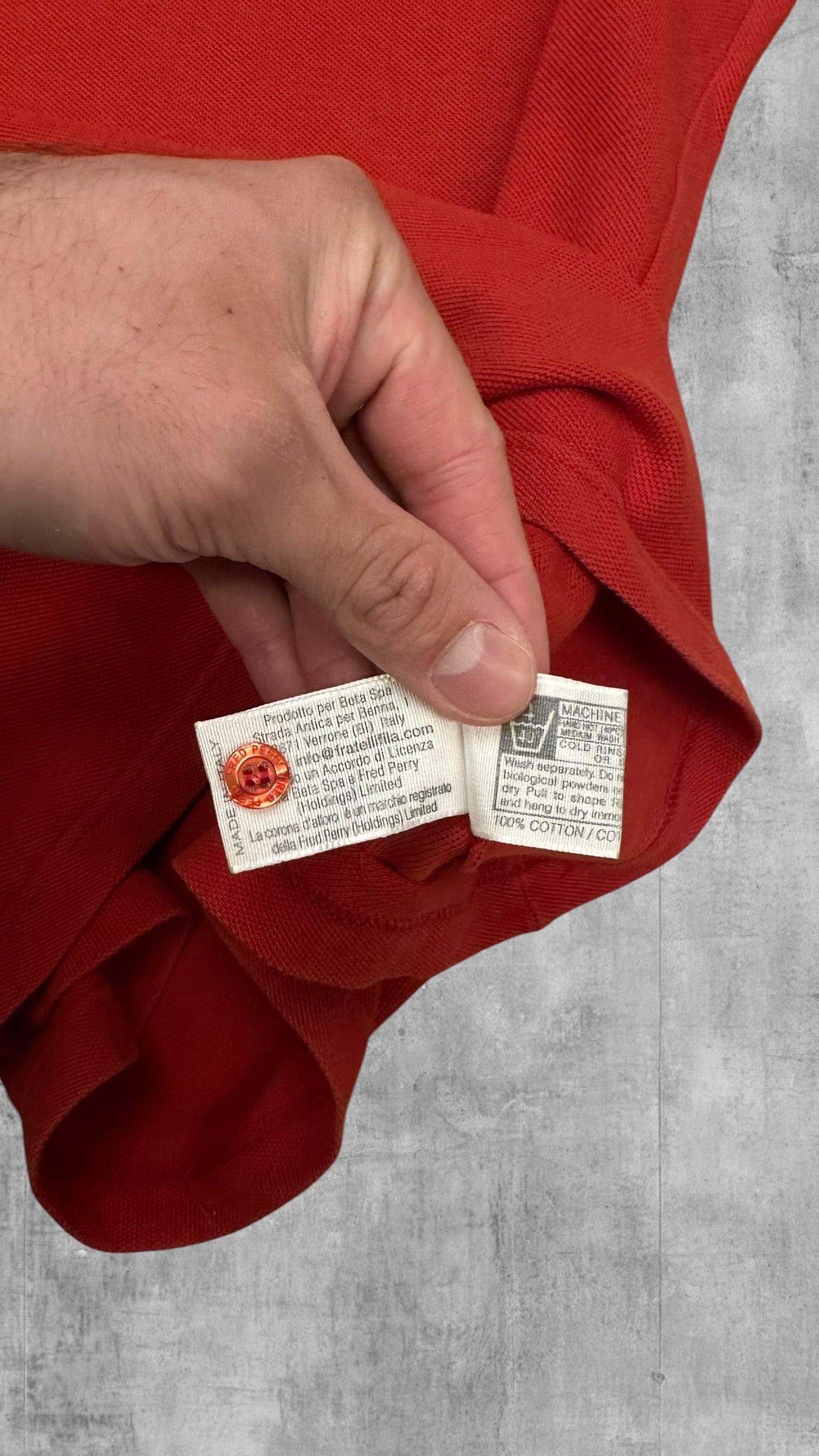 Fred Perry Polo Shirt Rot S