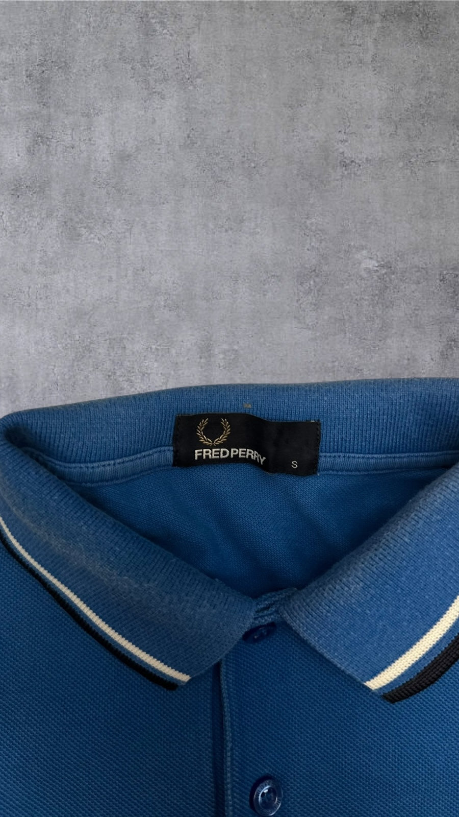 Fred Perry Polo Hemd Shirt Blau S