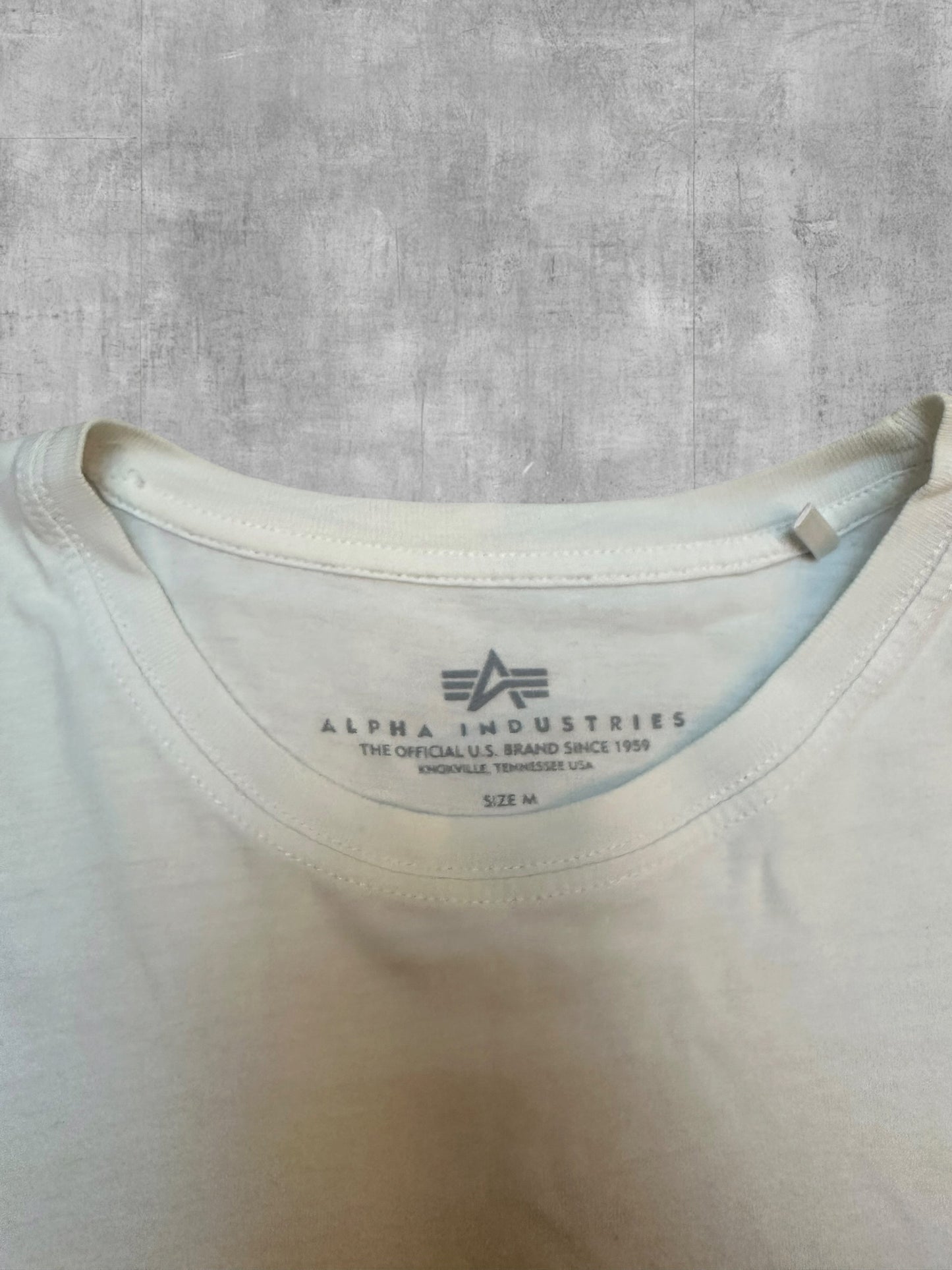Alpha Industries T-Shirt Weiß Schwarz M