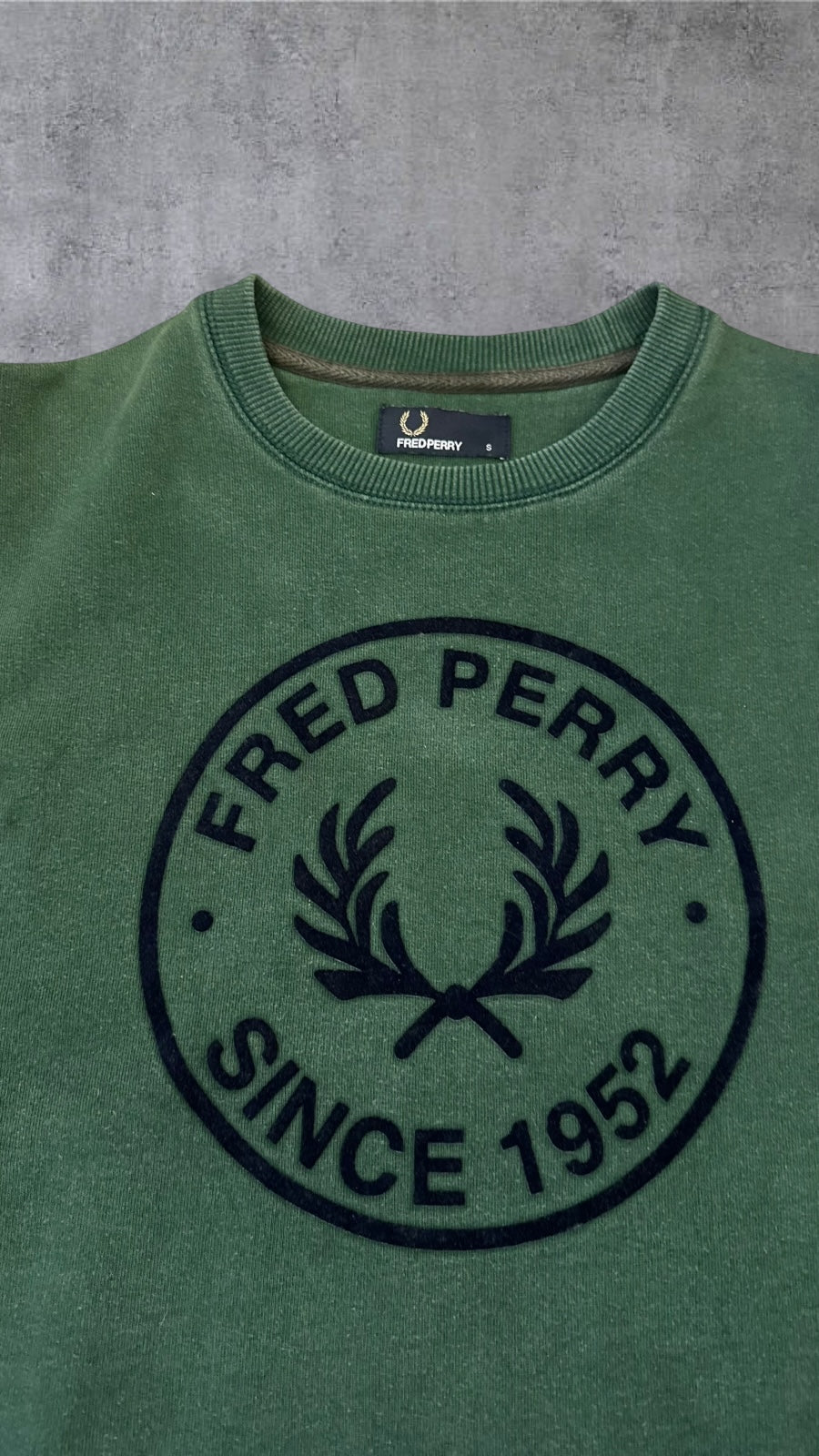 Fred Perry Sweatshirt Dunkelgrün S